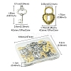 80Pcs 8 Style DIY Alloy Pendants FIND-FS0001-66-5