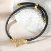 Adjustable Nylon Cord Bracelets X-BJEW-C096-01G-16-1
