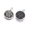 Natural Lava Rock Pendants G-L512-J25-2