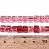Crackle Transparent Glass Beads Strands GLAA-N062-6mm-09-4