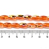 AB Color Plated Transparent Electroplate Beads Strands EGLA-H104-05B-4