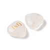 Natural Quartz Crystal Heart Engraving MBTI Figurines Statues for Home Office Desk Decorations X1-G-K353-05G-2