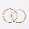 304 Stainless Steel Hoop Earrings EJEW-P040-45-1