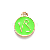 Alloy Enamel Pendants X-ENAM-S124-01A-06E-2