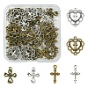 60Pcs 6 Styles Tibetan Style Alloy Pendants TIBEP-FS0001-24-1