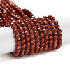 Natural Red Jasper Beads Strands G-J400-E15-02-1