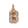 Brass Micro Pave Cubic Zirconia Pendants KK-C076-29B-G02-1