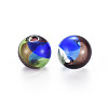 Transparent Handmade Blown Glass Globe Beads GLAA-T012-32-2