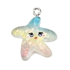 Ocean Theme Transparent Resin Pendants RESI-I351-03P-05-1