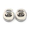 Alloy Spring Cord Locks FIND-WH0110-063P-1