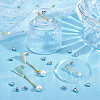100Pairs Brass Ear Nuts KK-CN0003-28-4