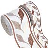 Gorgecraft 10M 2 Styles Embroidery Polyester Ribbon OCOR-GF0002-67B-1