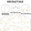 Unicraftale 80Pcs 316 Surgical Stainless Steel Earring Hooks STAS-UN0047-66-5