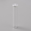 Transparent Glass Bottle Pendants LS-GLAA-WH0039-03S-1