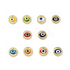 Handmade Lampwork Evil Eye Pendants ZIRC-L102-15G-1