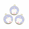 Alloy Enamel Pendants ENAM-S115-180-1