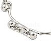 304 Stainless Steel Ball Link Necklaces for Women NJEW-S426-08P-2