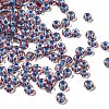 Transparent Stripe Glass Seed Beads GLAA-NH0001-06I-1