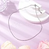 304 Stainless Steel Singapore Chain Necklaces NJEW-JN05167-02-1