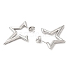 304 Stainless Steel Stud Earrings for Women STAS-D084-25P-2