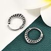 316 Surgical Stainless Steel Hoop Earrings EJEW-G416-29AS-3