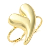 Brass Open Cuff Rings RJEW-K266-03G-1