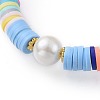 Handmade Polymer Clay Beads Bracelets BJEW-JB04641-M-3
