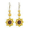 Glass Seed Beads Dangle Earrings EJEW-MZ00328-2