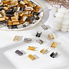160Pcs 4 Colors Iron Folding Crimp Ends IFIN-LP0002-89-1