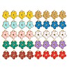 40 Pcs 10 Colors Light Gold Plated Alloy Enamel Charms ENAM-SZ0001-43LG-1