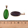 Natural & Synthetic Mixed Stone Pendants KK-N254-182G-3