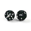 Polymer Clay Pave Rhinestone Beads RB-T018-01F-1