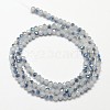 Faceted Rondelle Half Rainbow Plated Imitation Jade Electroplate Glass Beads Strands EGLA-J134-3x2mm-HR02-2