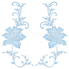 Peony Polyester Embroidery Ornament Accessories PATC-WH0008-04D-1