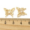 Hollow Brass Micro Pave Cubic Zirconia Pendants KK-H460-51G-3