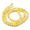 Natural Yellow Jade Beadd Strands X-G-A274-A01-4mm-3