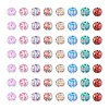 240Pcs 8 Colors Transparent Baking Painted Glass Beads GLAA-TA0001-18-2