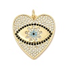 Brass Micro Pave Cubic Zirconia Pendants KK-U058-58C-G-1