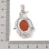 Natural Red Jasper Pendants G-A224-02P-06-3