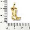 Rack Plating Brass Pave Cubic Zirconia Pendants KK-M282-41G-3