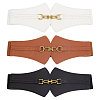 Globleland 3Pcs 3 Colors Imitation Leather Elastic Corset Belts AJEW-GL0002-23-1