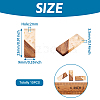 Transparent Resin & Walnut Wood Pendants RESI-TAG0001-03-4