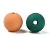 Rubberized Style Imitated Silicone Acrylic Beads MACR-T048-01C-01-2