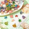 50Pcs 10 Styles Alloy Enamel Pendants ENAM-CJ0003-94-5