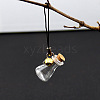 Transparent Glass Wishing Bottle Pendants Decoration PW-WG7697A-06-1