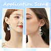 304 Stainless Steel Leverback Earring Findings STAS-SP0001-03B-5