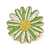 Flower Golden Enamel Pins JEWB-K012-07C-G-1