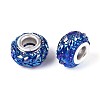 Opaque Resin European Beads RESI-T057-29C-2