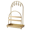 Double Arch Iron Earrings Storage Rack PW-WGA934D-01-5