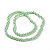 Electroplate Opaque Solid Color Glass Beads Strands X-GLAA-E036-10C-3